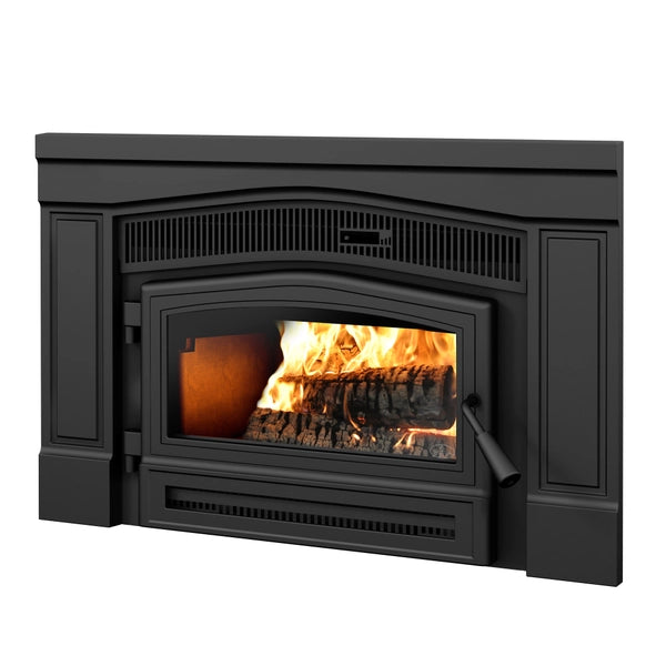 Osburn Matrix 1900 EPA Certified Wood Burning Fireplace Insert - High Efficiency Heating for Home & Cabin - Perfect for Living Rooms, Basements, and Winter Warmth