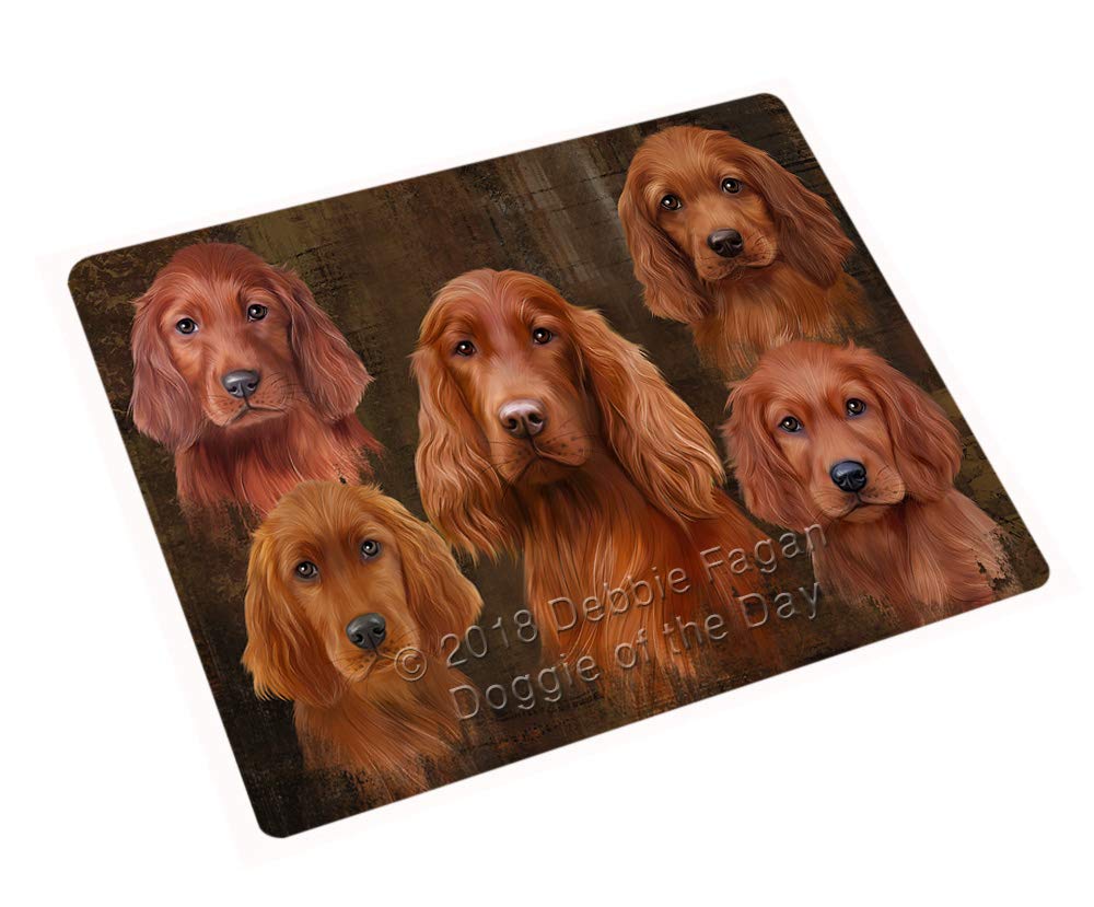 Rustic 5 Irish Setter Dog Large 18x24 Inch Refrigerator Magnet & Dishwasher Safe Decorative Magnet RMAG85704 - Perfect for Kitchen Decor, Pet Lover Gifts & Farmhouse Style Homes