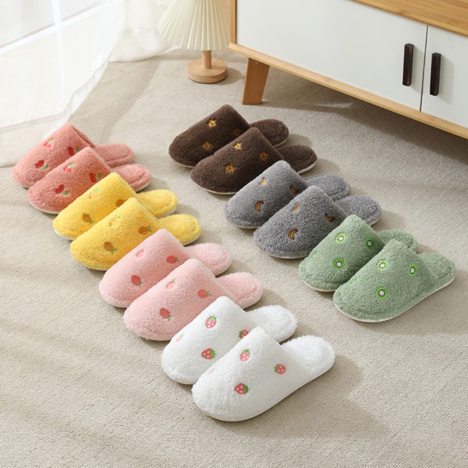 Cozy Women's & Men's Non-Slip Winter Slippers - Warm Cotton House Shoes for Indoor/Outdoor Use - Perfect for Home, Office, and Cold Weather Comfort