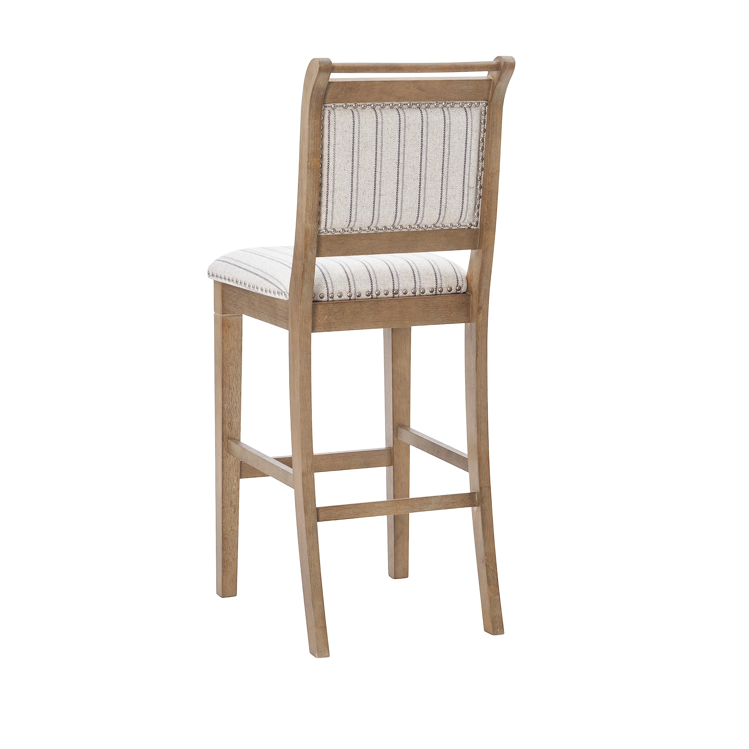 Linon Lisbon Grey Bar Stool - 30