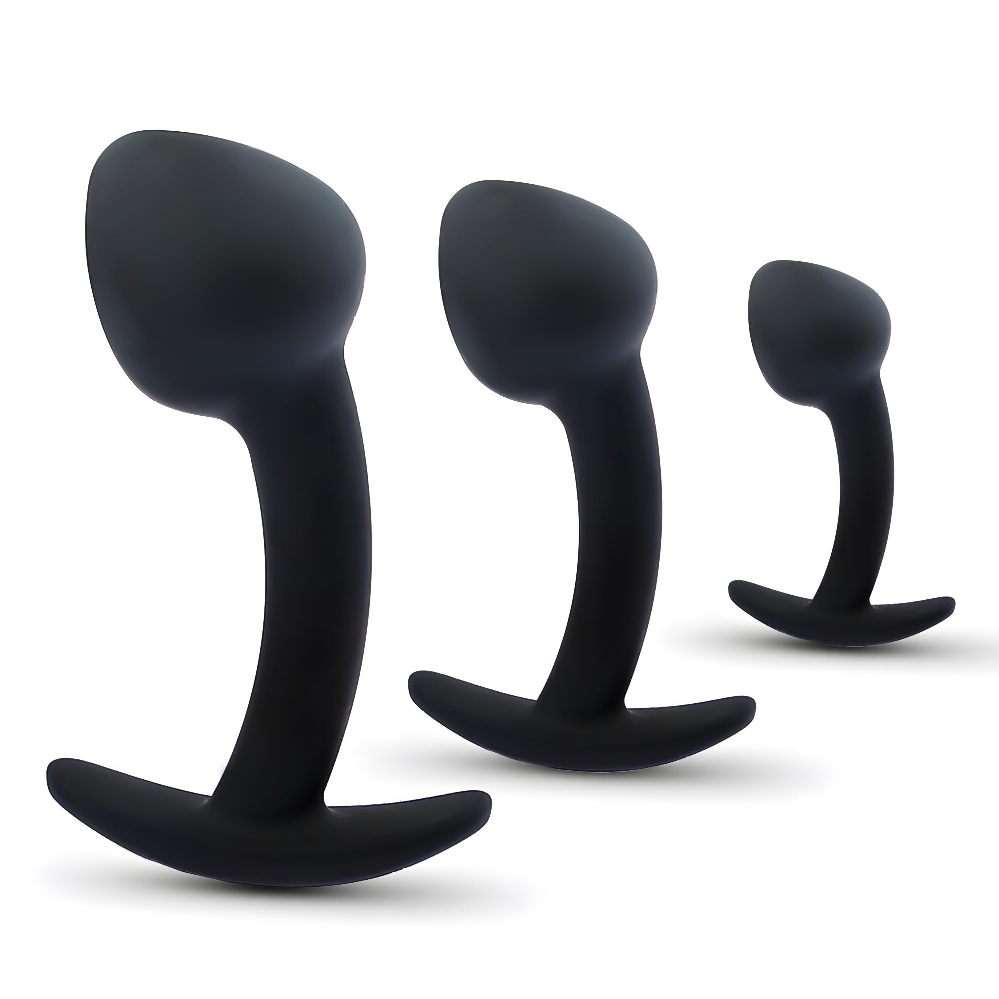 Premium Silicone Anal Plug Set - BEWISH G-Spot Stimulator for Women & Men, Soft & Comfortable Anal Beads in S/M/L Sizes - Perfect for Couples Play & Solo Pleasure