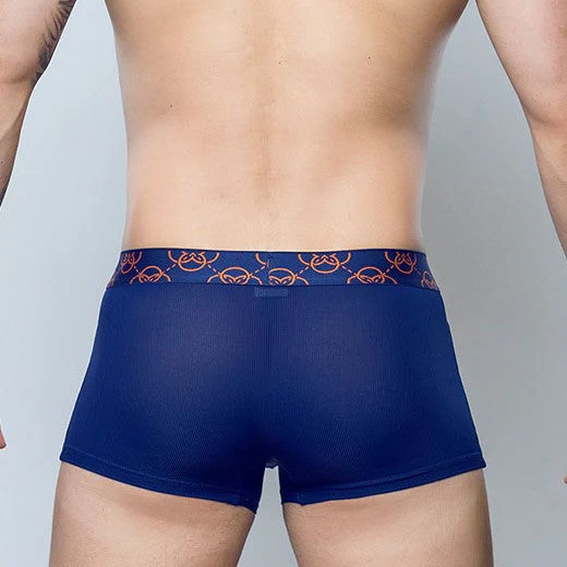 Premium 2eros Himeros Men's Boxer Briefs - Soft Navy Blue Underwear for Comfort & Support | Ideal for Everyday Wear, Gym & Sleep