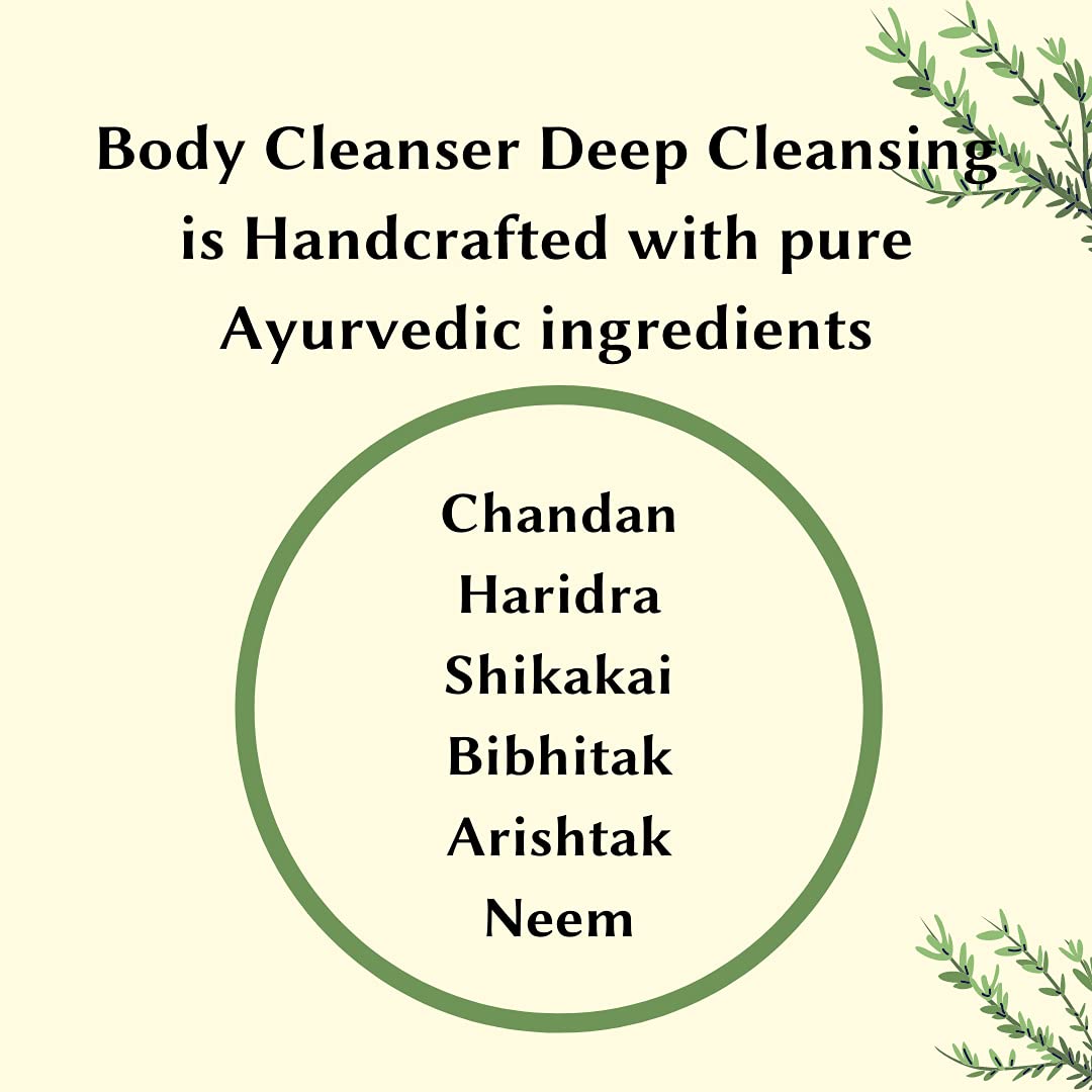 Best Ayurvedic Body Wash Powder for Deep Cleansing - 60g | Natural Body Cleanser with Herbal Ingredients | Perfect for Sensitive Skin & Daily Detox
