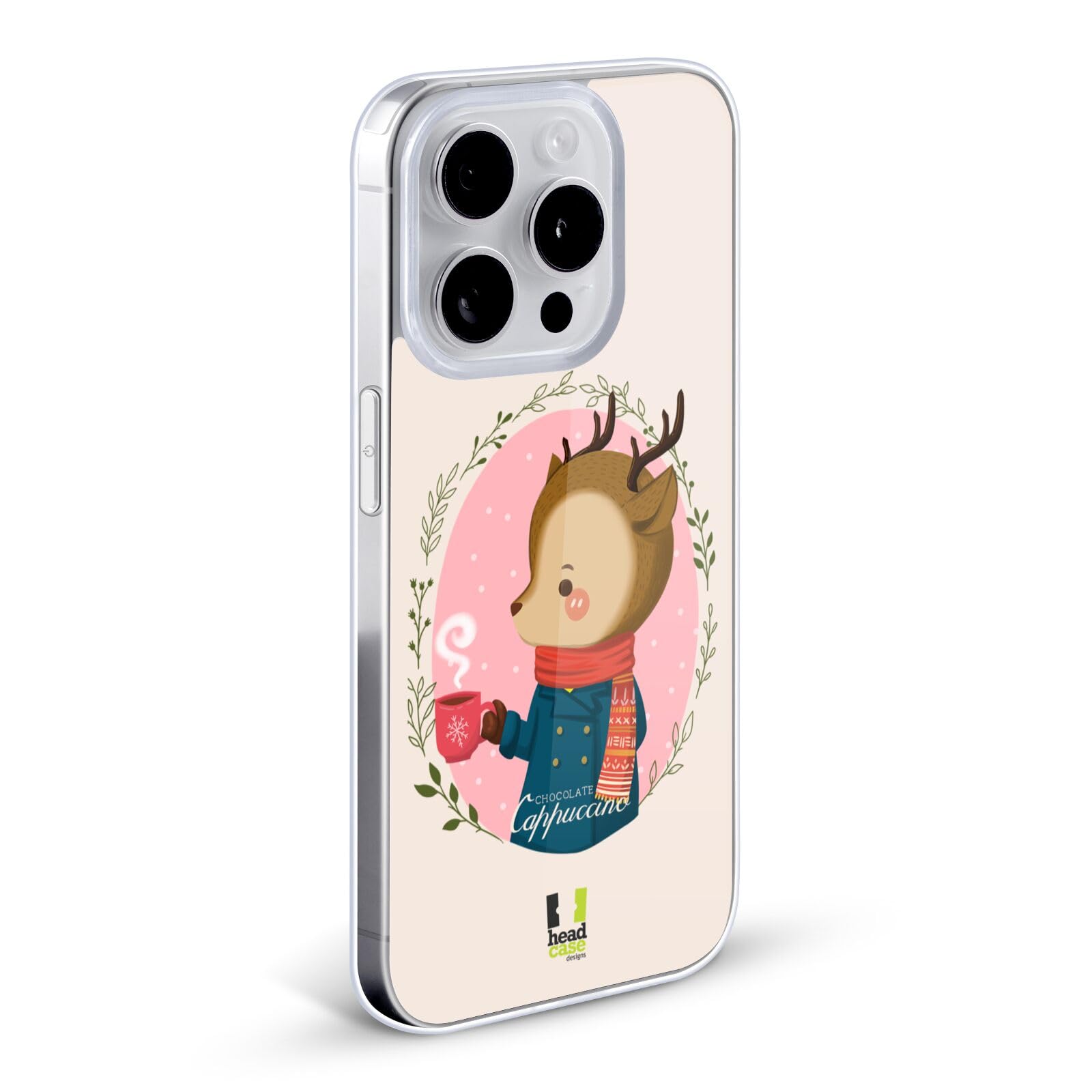 Deer Warmth of Winter Soft Gel Phone Case Compatible with Apple iPhone 7/8/SE (2020 & 2022) - Cute Animal Design Protective Cover for Everyday Use, Work & Travel