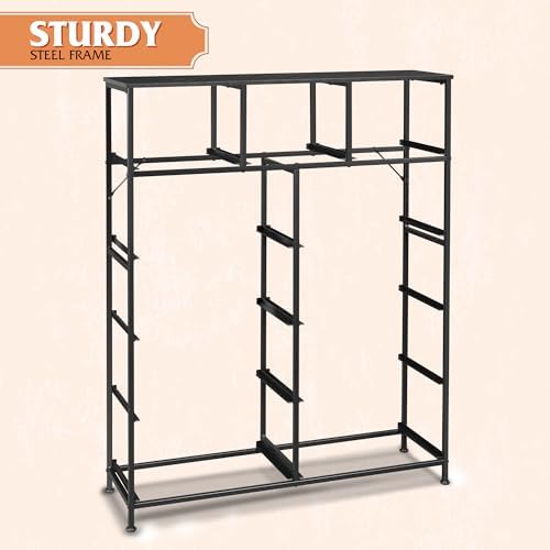 WLIVE 11-Drawer Fabric Dresser Storage Tower with Steel Frame & Wood Top - Tall Dresser Organizer for Bedroom, Closet, Hallway - Perfect for Clothes, Toys, and Home Organization