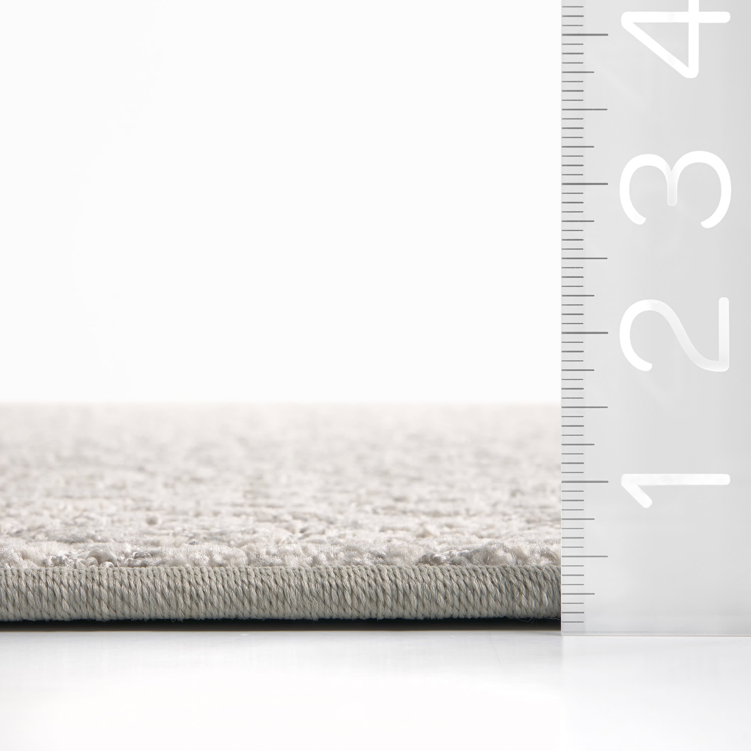 Custom Light Grey Curlew Rug - Handmade Boho Chic Area Rug for Living Room, Bedroom & Nursery Decor