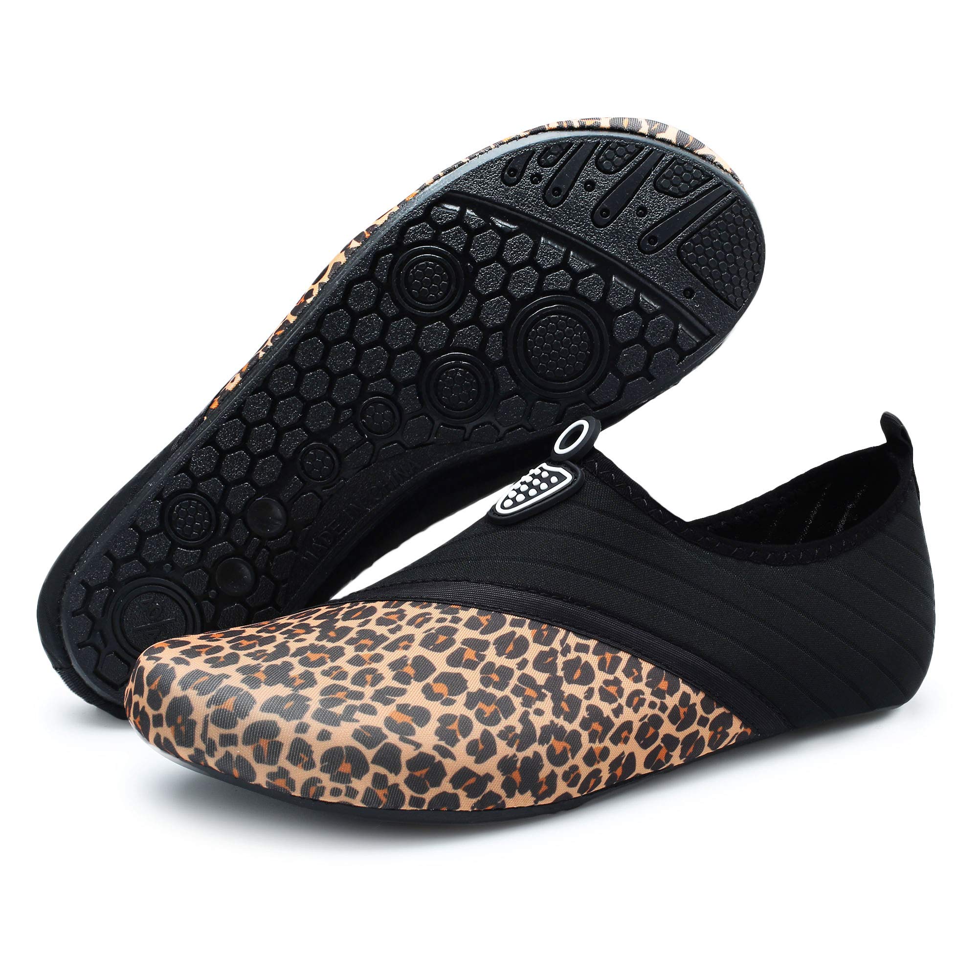 QACOHU Barefoot Water Shoes for Women & Men - Quick-Dry Swim Shoes for Diving, Surfing, Swimming, Beach & Yoga - Lightweight Aqua Socks for Pool, Water Park & Outdoor Activities