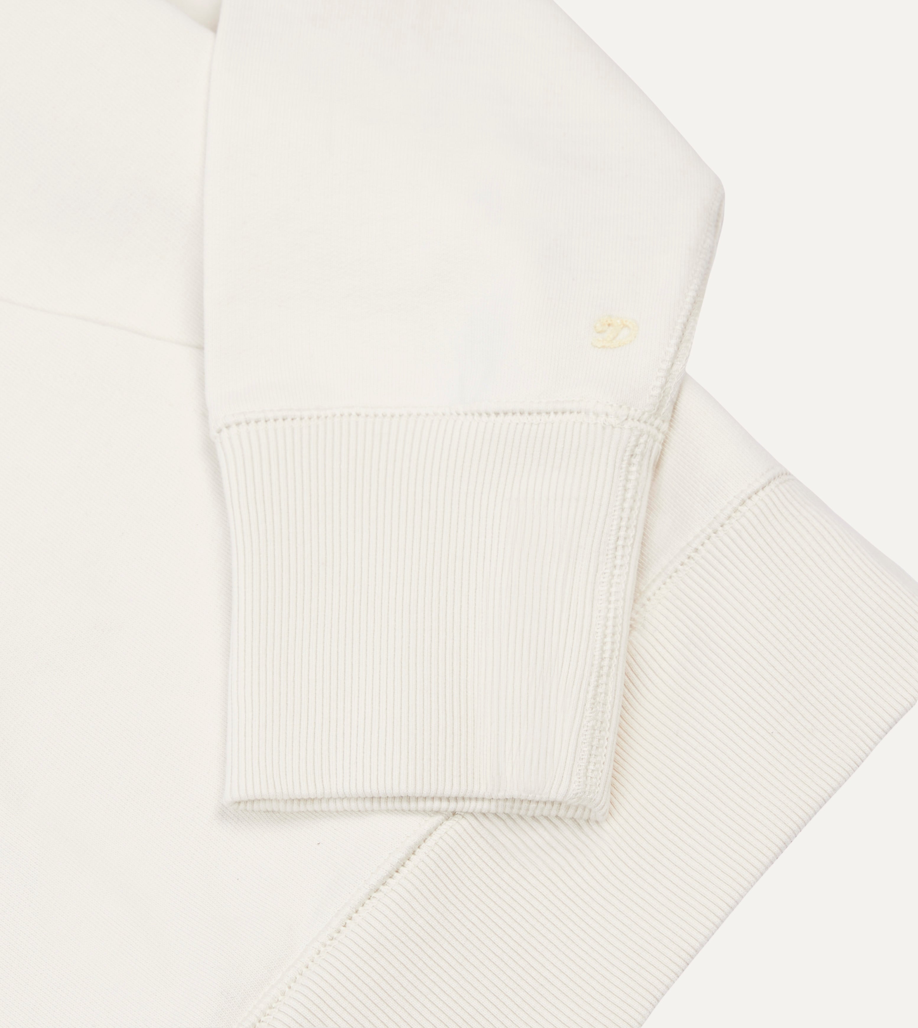 Ecru Cotton Quarter Zip Sweatshirt for Men & Women | Comfortable Pullover with Kangaroo Pocket | Perfect for Casual Wear, Outdoor Activities & Layering