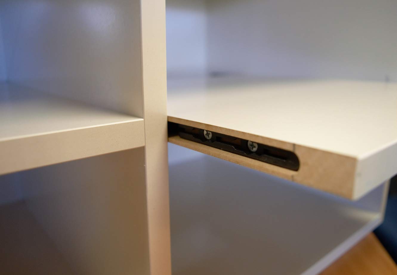 Adjustable Shelving Brackets - Heavy Duty Shelf Supports - 2 Pack - Perfect for Garage, Closet & Home Organization