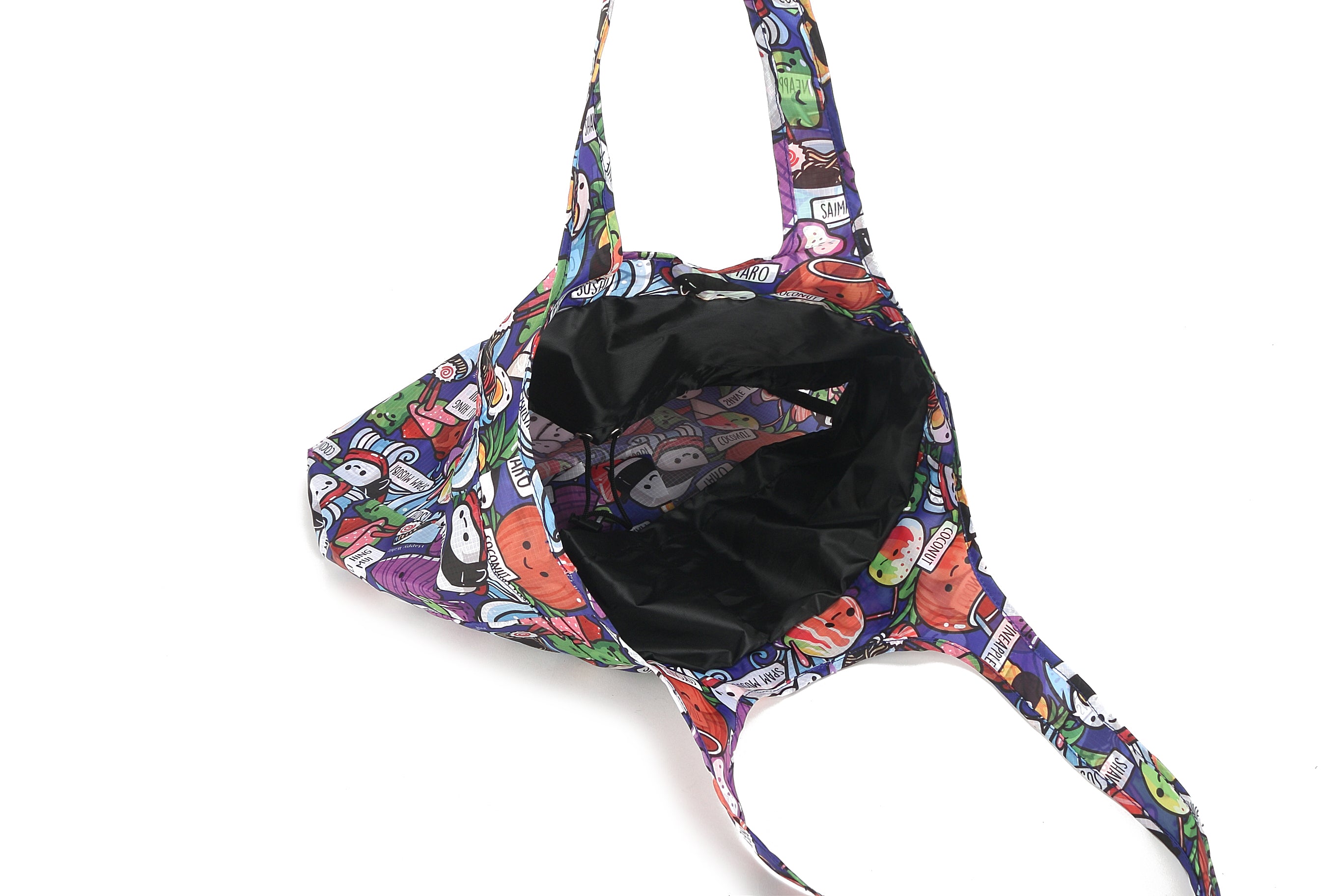 Foldable Reusable Shopping Bag - Jacqueline Craving Hawaii Blue Eco-Friendly Tote for Groceries, Beach, Travel & Daily Use