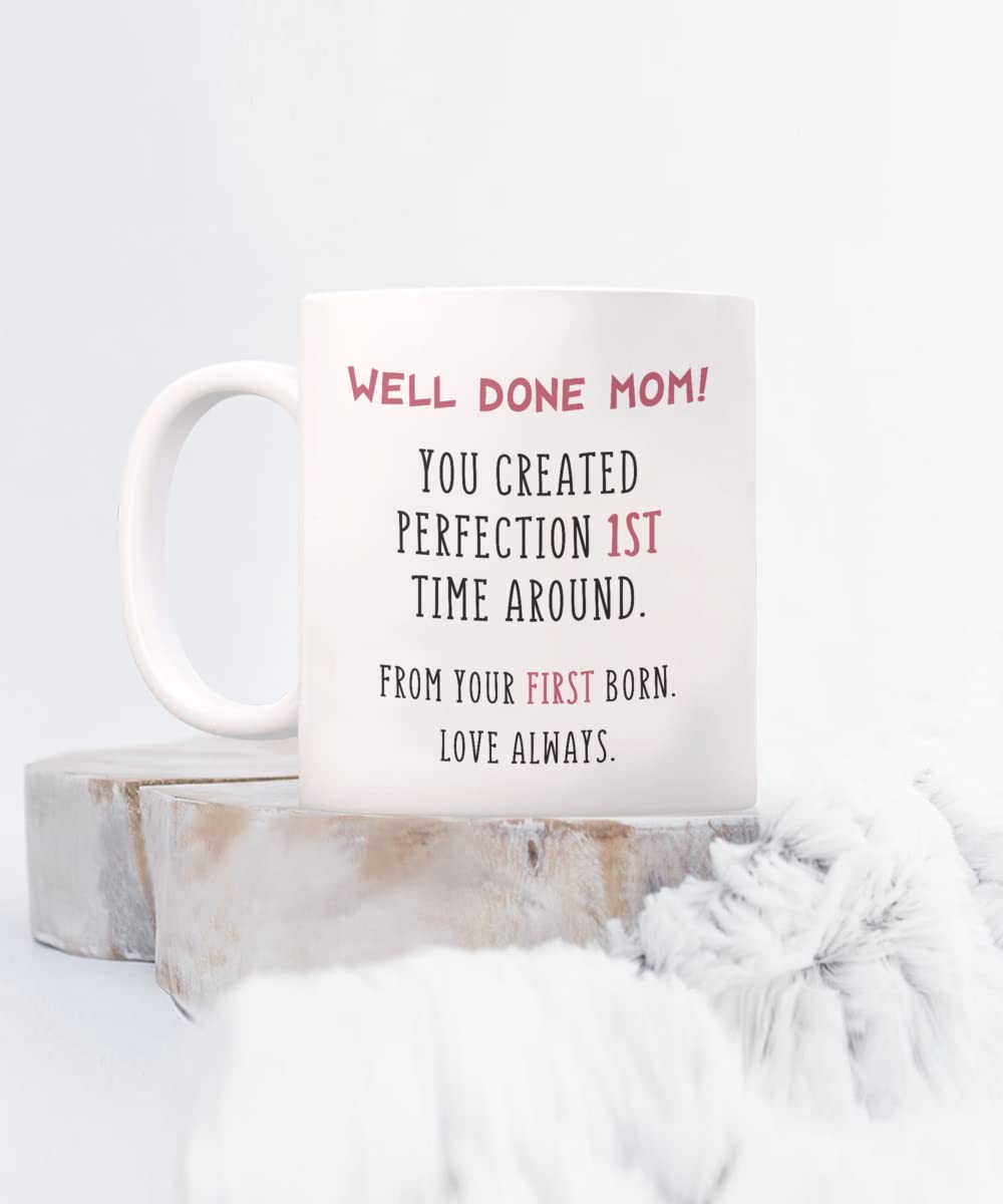 Best Mom Ever Gifts - Heartwarming Coffee Mug from Daughter/Son, Perfect Mother's Day, Birthday, Christmas & Valentine's Present - Unique Travel Tumbler for Tea & Coffee - Ideal for Sister, Grandma & Maid of Honor - Thoughtful Gift for Special Occasions at Home, Office or Travel