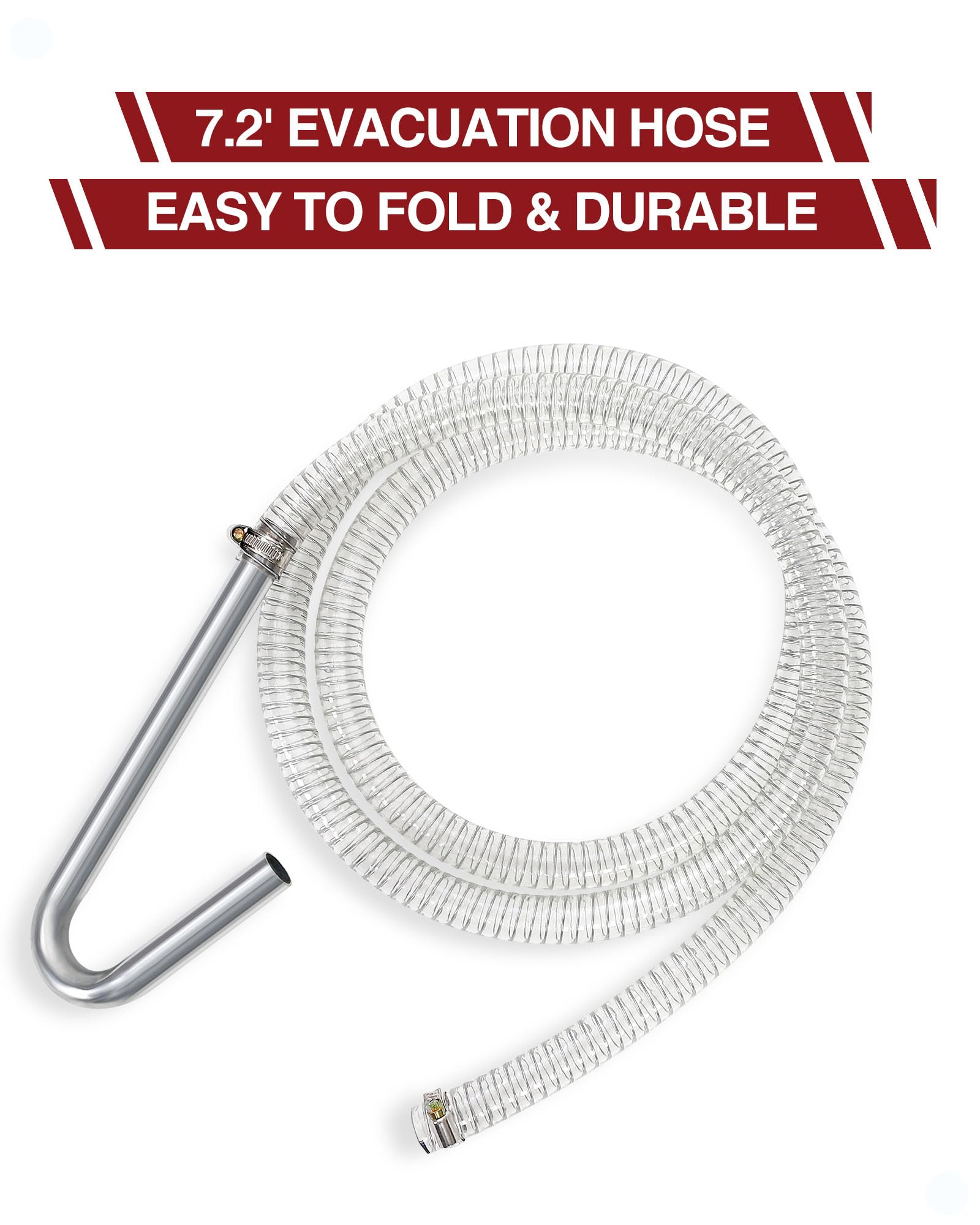 DEXSO 15 Gallon Oil Drain Pan with Hand Pump & 8 Ft Hose - Low Profile Oil Drain Cart with T-Folding Handle for Trucks, Cars, SUVs - Perfect for DIY Oil Changes and Garage Maintenance