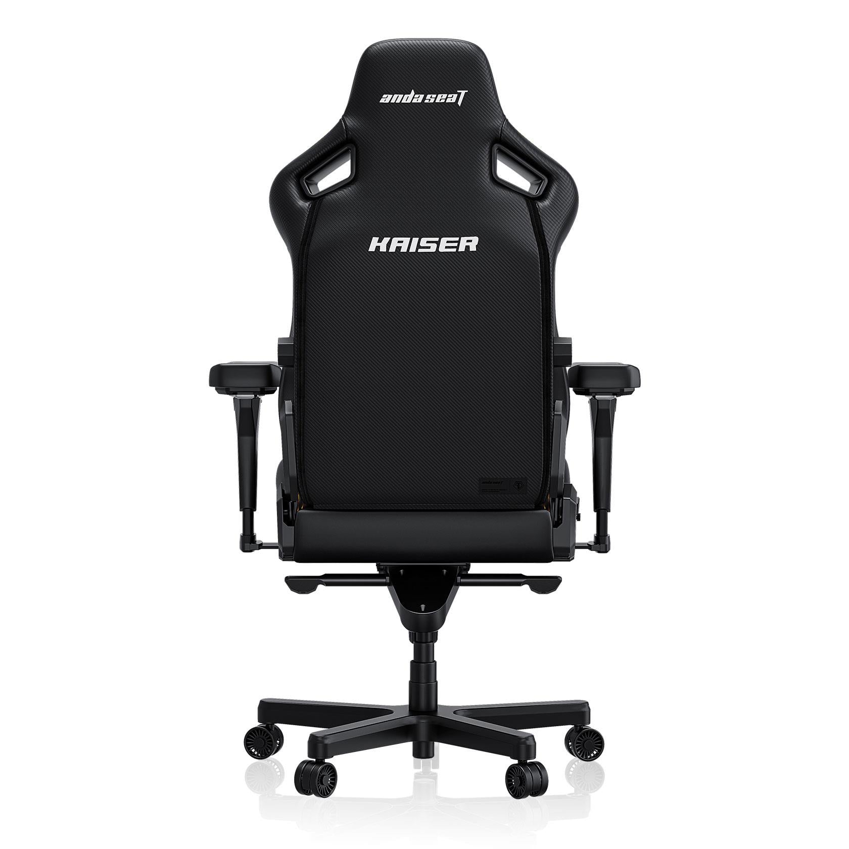 Anda Seat Kaiser 4 Series Premium Gaming Chair - Ergonomic Office & Racing Style Computer Chair with Adjustable Lumbar Support - Large Size in Elegant Black - Perfect for Gamers, Streamers & Home Office Workers