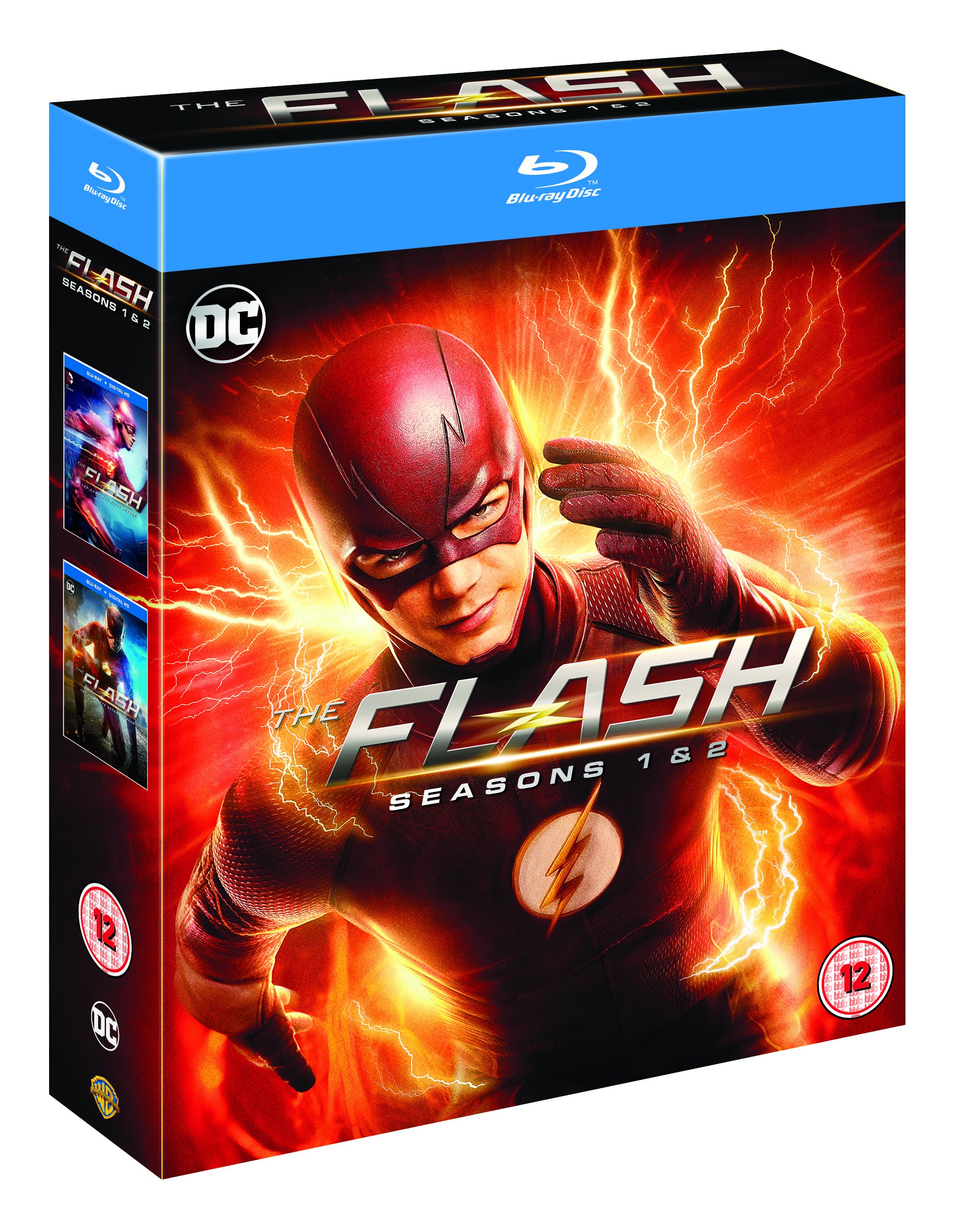 The Flash - Seasons 1 & 2 (2016) Complete DVD Box Set - Region Free - Perfect for Binge-Watching & DC Superhero Fans