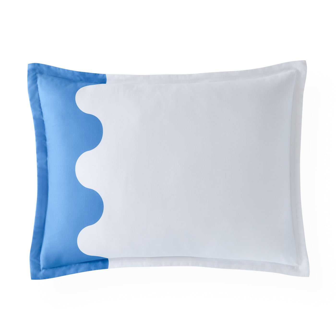 Premium Ripple Supima Cotton Standard Pillow Sham - Ultra Soft 400 Thread Count for Luxury Bedding - Perfect for Master Bedroom, Guest Room & Hotel Decor