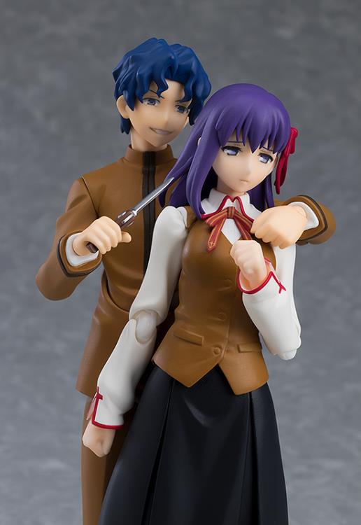 Fate/Stay Night Figma #445 Shinji Matou & Sakura Matou Action Figure Two-Pack Set - Perfect for Anime Collectors and Cosplay Enthusiasts