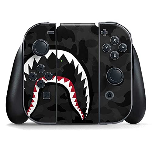 Skinit Shark Teeth Grey Street Camo Gaming Skin Decal for Nintendo Switch Joy-Con Controllers - Protective Vinyl Cover for Gaming Accessories | Perfect for Gamers, Travel & Home Entertainment