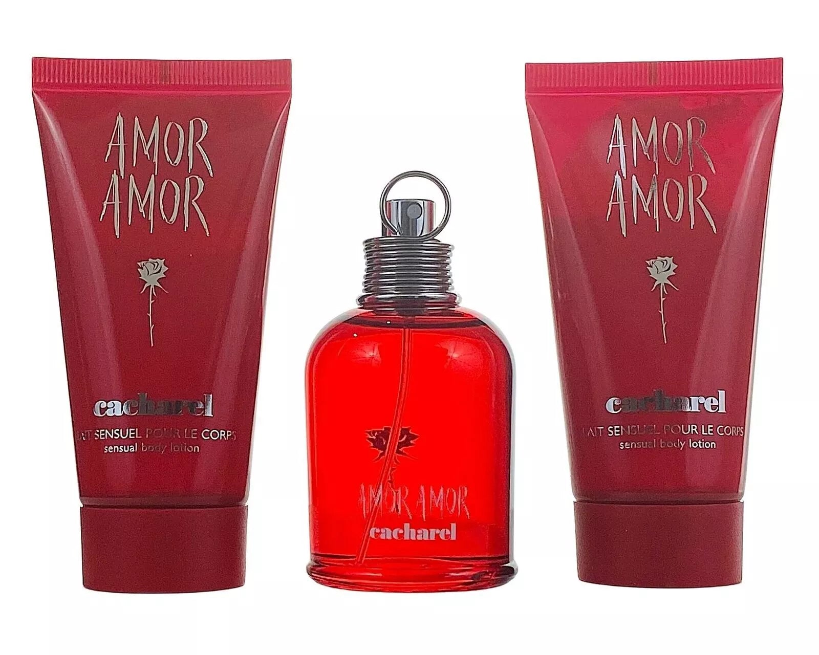 Amor Amor 3 Piece Eau de Toilette Set for Women - Perfect Gift for Her, Birthday, Anniversary & Special Occasions