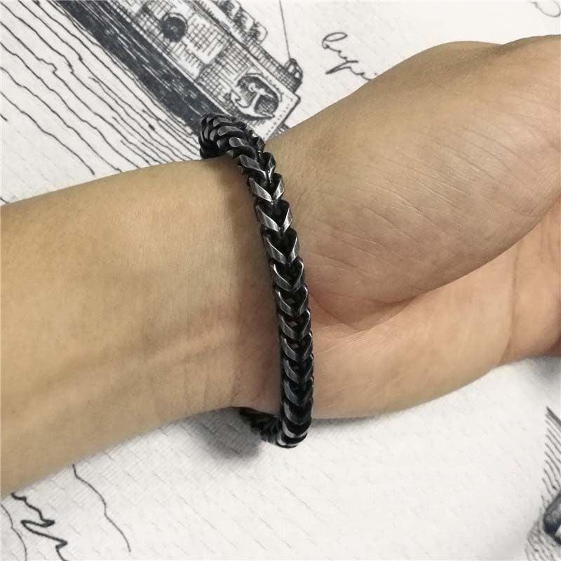 Men's Retro Hip Hop Bracelet - Stylish Adjustable Beaded Bracelet for Men - Perfect for Casual Wear, Street Fashion & Hip Hop Accessories