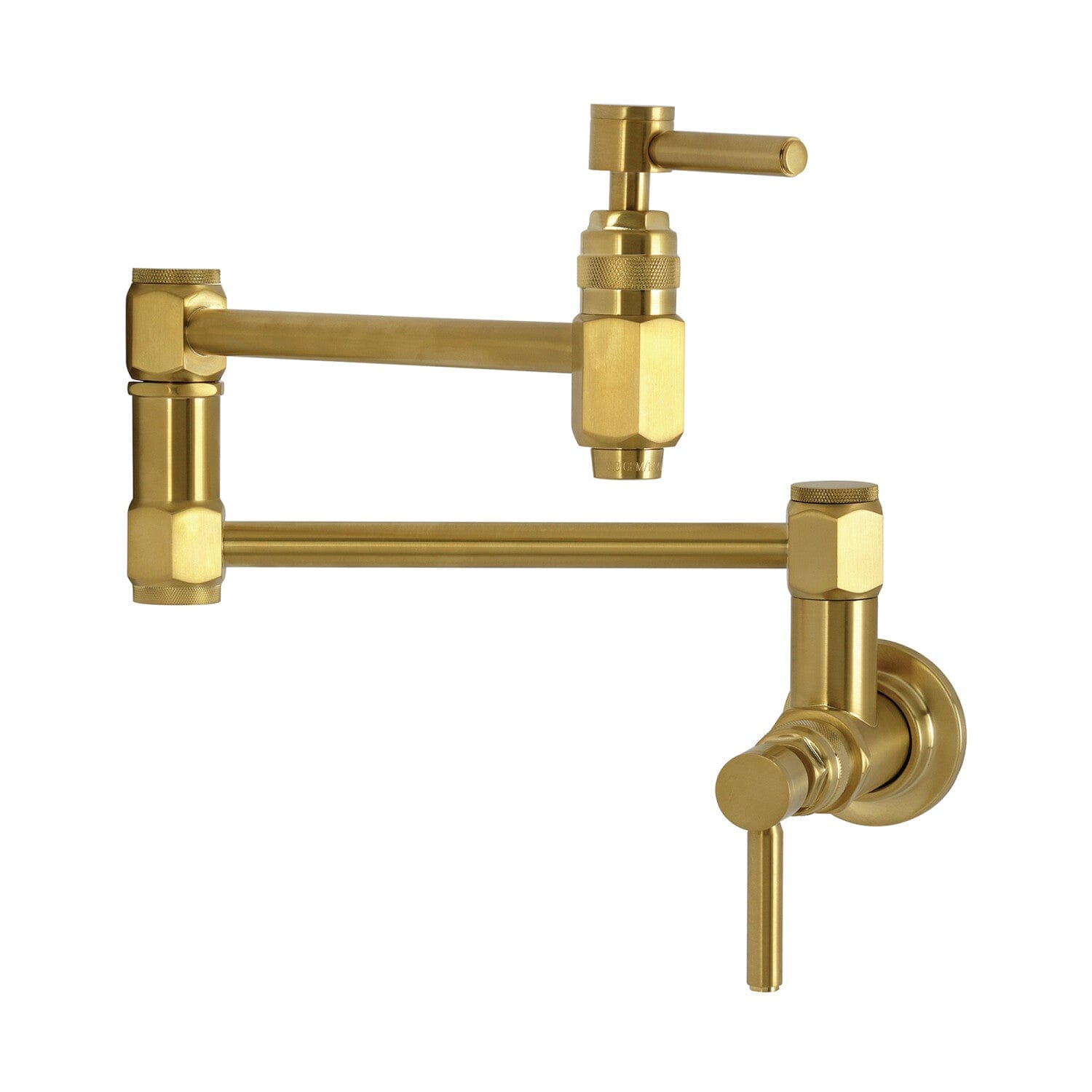 Concord Wall Mount Pot Filler Faucet - Brushed Nickel Kitchen Faucet for Stove & Cooktop - Perfect for Filling Large Pots & Pans While Cooking