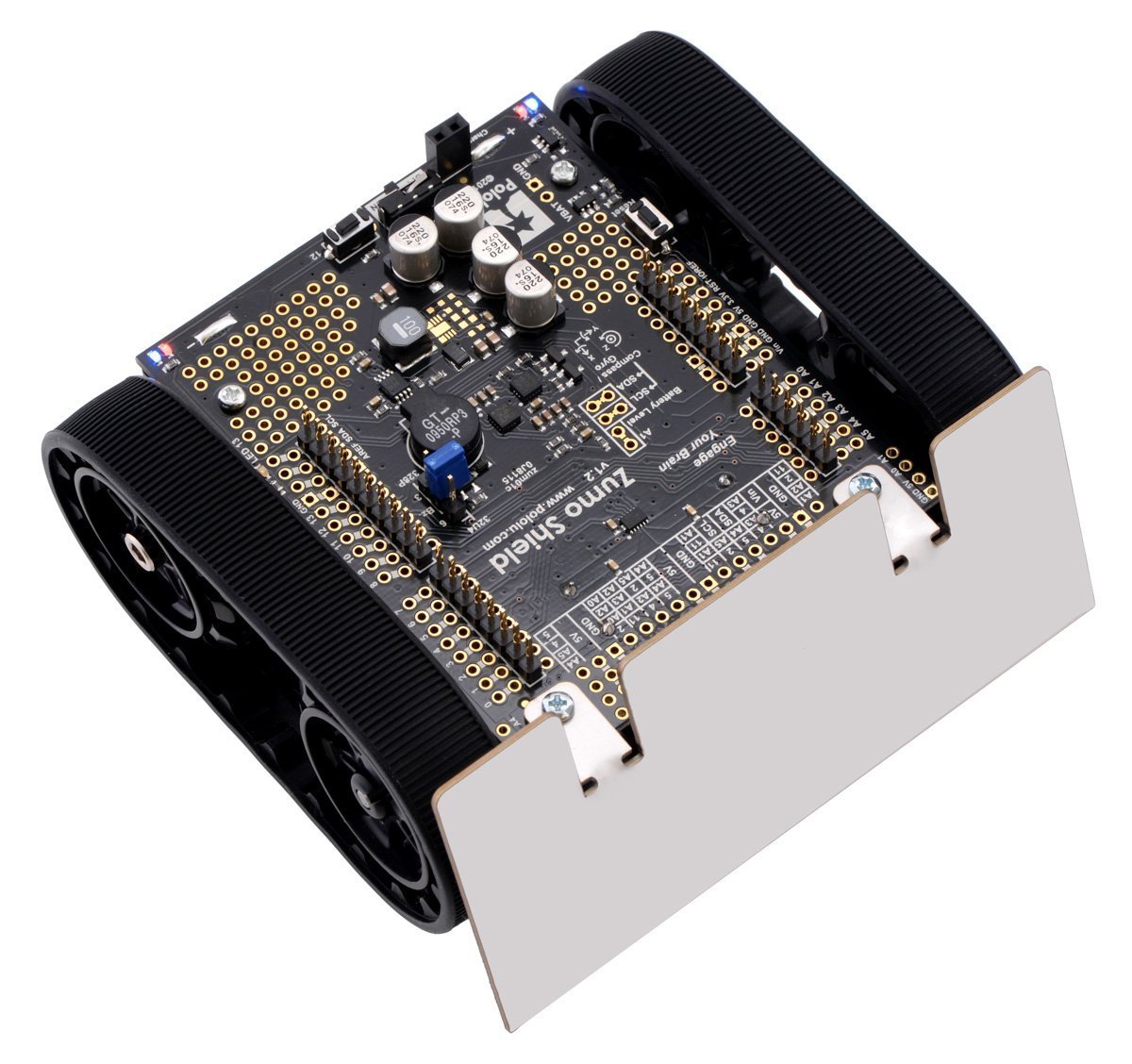 Pololu Zumo Robot Kit for Arduino v1.2 - Assembled with High-Power 75:1 Gear Motors | STEM Education, Robotics Competition & DIY Programming Projects