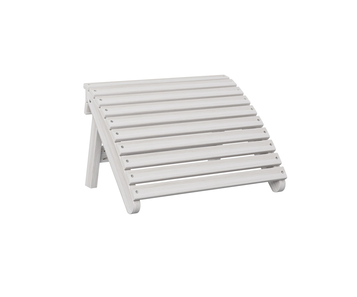 Berlin Gardens Folding Adirondack Footstool - Outdoor Patio Furniture, Portable Foot Rest for Garden, Deck, Poolside & Camping - Lightweight & Durable Design