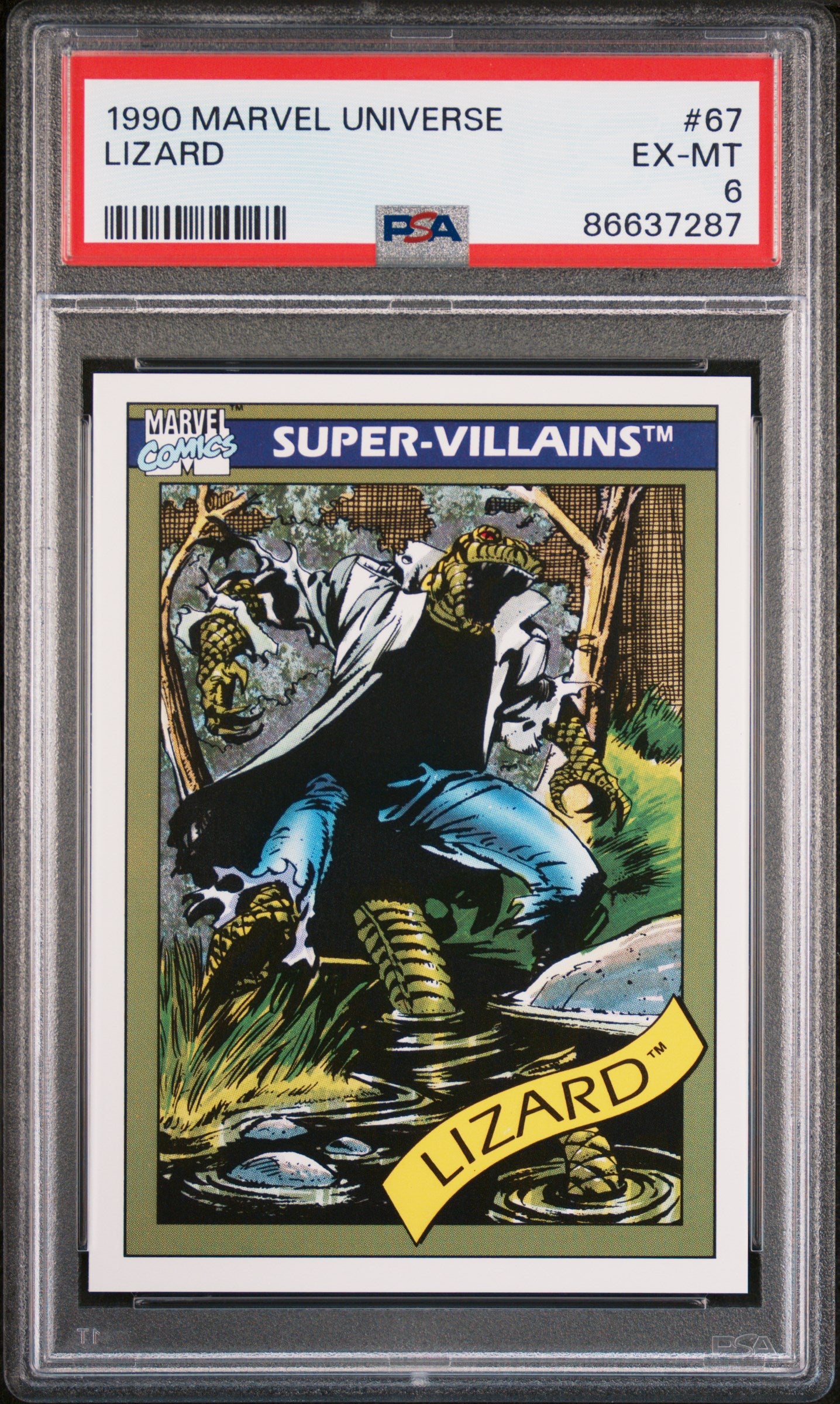 1990 Marvel Universe Lizard #67 PSA 6 Graded Comic - Collectible Action Figure for Superhero Fans & Comic Book Collectors - Perfect for Display, Gifts, and Investment