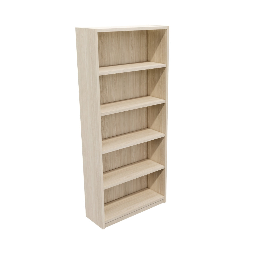 Customizable Commercial Bookcase with Toe Kick - Modern Office & Retail Storage Solution for Books, Files & Display Items