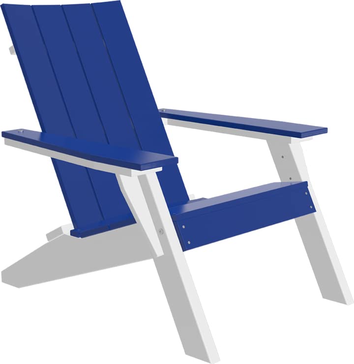Blue on White