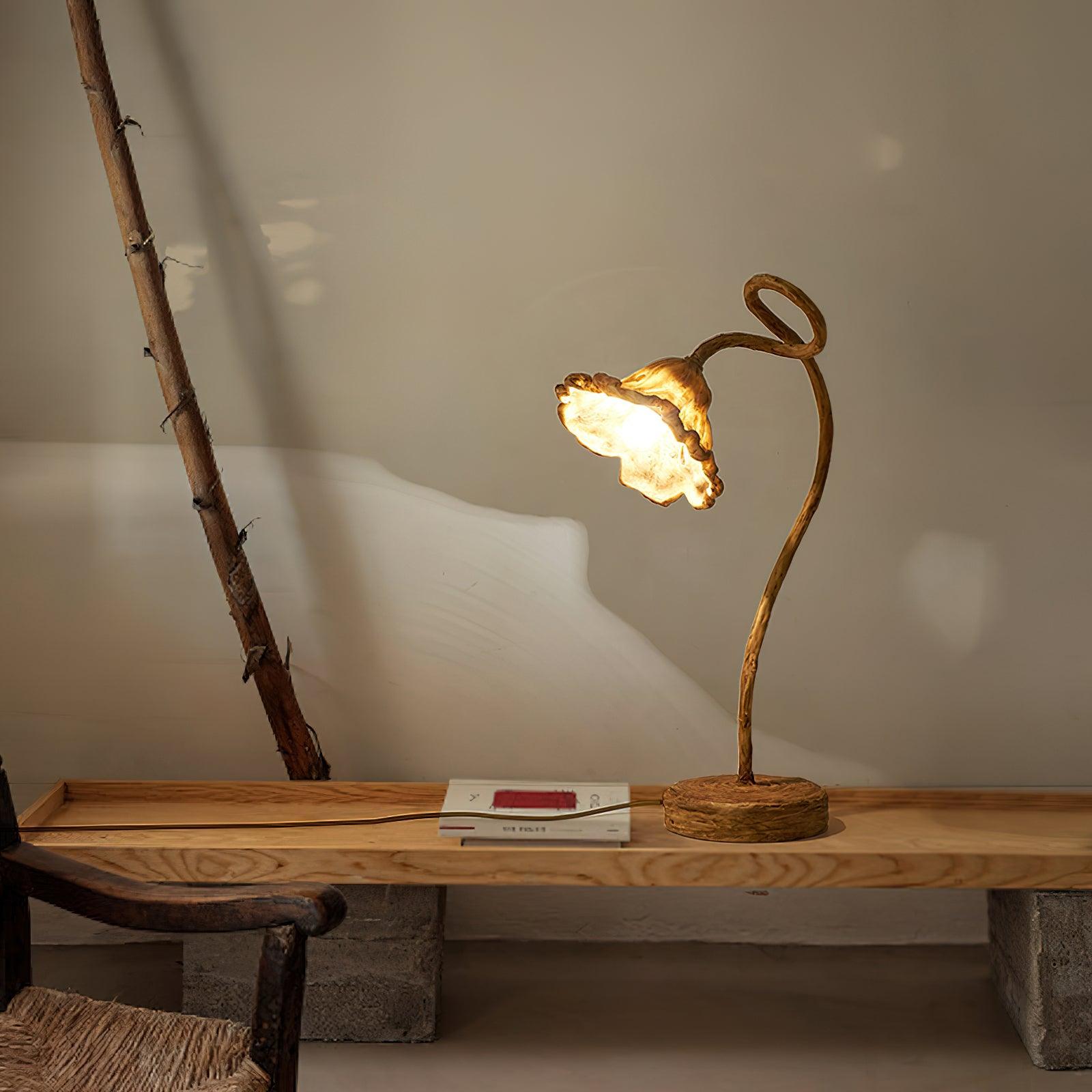 Elegant Lotus Leaf Table Lamp - Modern Home Decor for Bedroom, Living Room & Office - Perfect for Relaxation & Ambiance Lighting