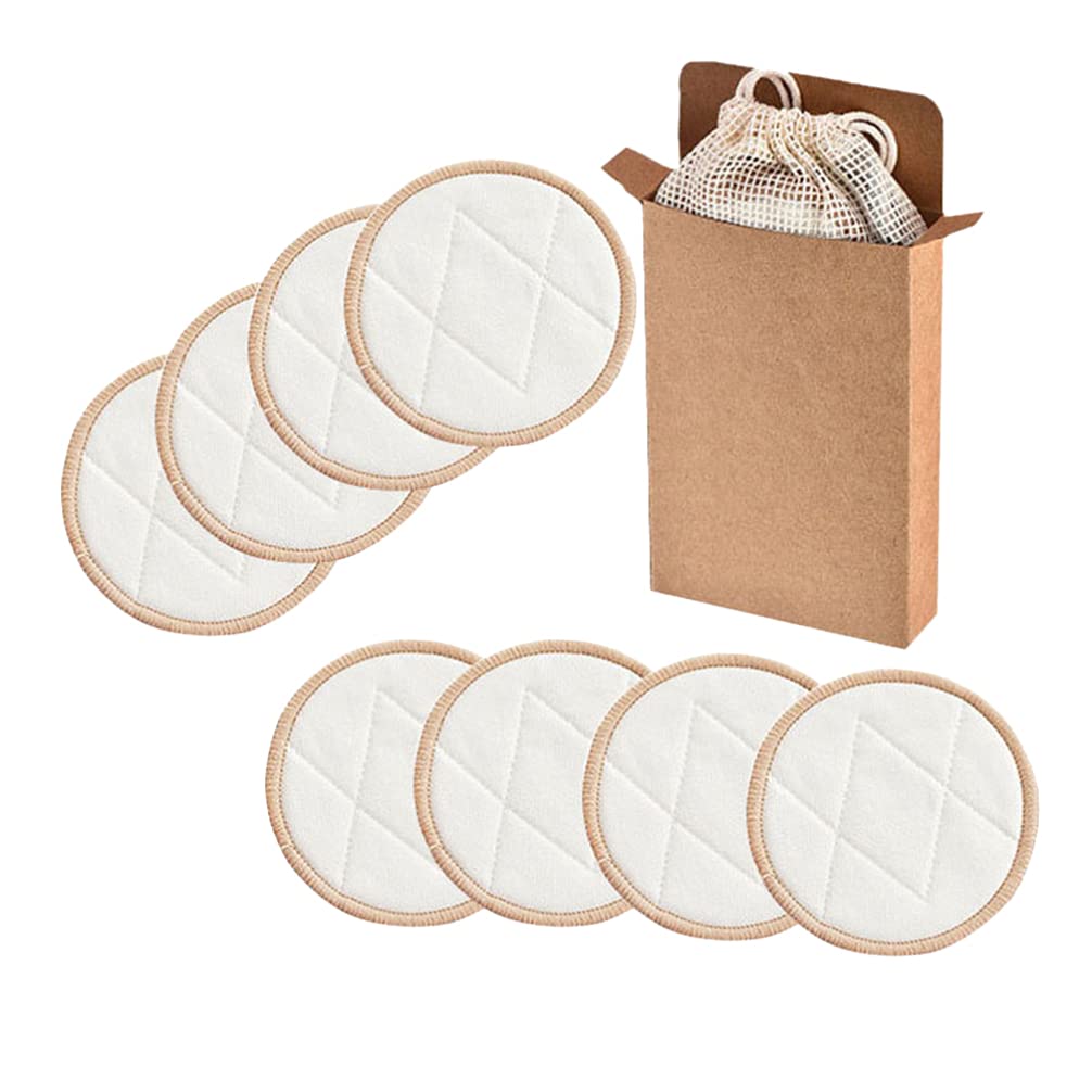 **Minkissy Reusable Makeup Remover Pads - 10pcs Fiber Cotton Round Face & Eye Cleansing Wipes with Storage Bag for Makeup Sponge Cleaning | Home & Travel Beauty Essential**    *(Use Case: Perfect for removing makeup, cleaning beauty sponges, and refreshing skin at home or on the go.)*