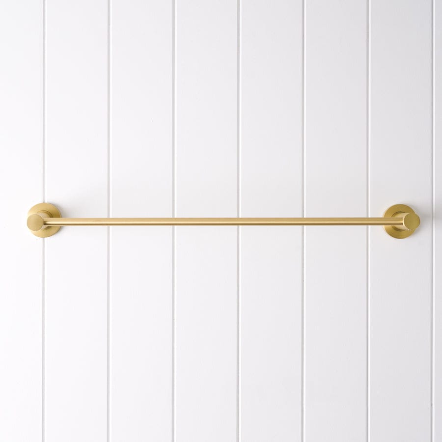 600mm Brushed Brass Sydney Towel Rail - Premium Bathroom Towel Holder for Modern & Luxury Home Decor