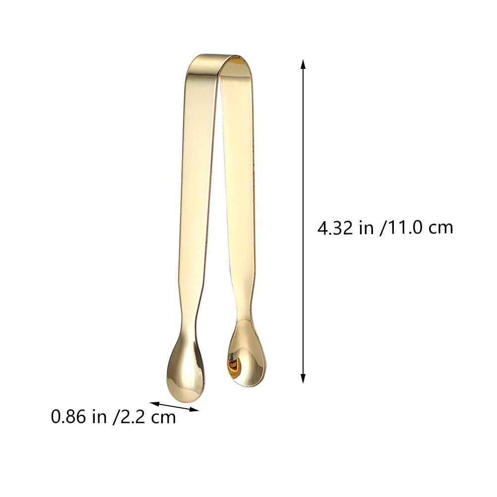 Golden Stainless Steel Ice Tongs - 2 Pack 4.3