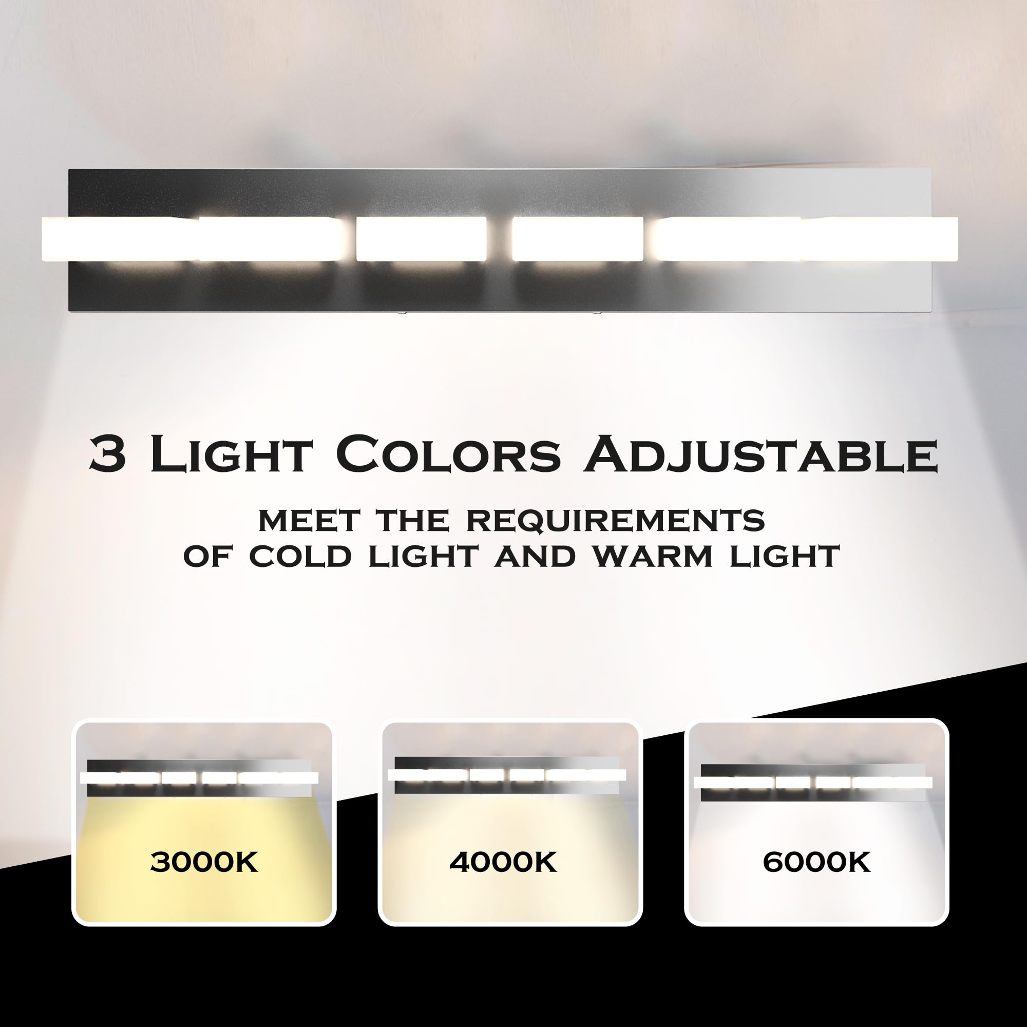 Effulgence LED Vanity Light - Modern Bathroom Mirror Light Fixture, Energy-Efficient Toilet & Restroom Lighting for Makeup, Shaving & Grooming