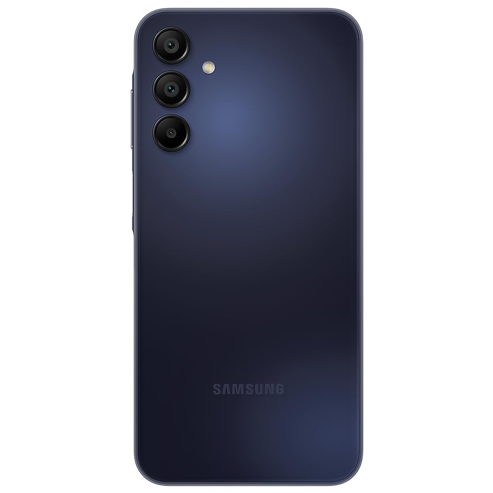 Samsung Galaxy A15 128GB 6GB RAM Dual SIM Unlocked Smartphone with Ring Grip Case - International GSM Version (Blue Black) | Perfect for Travel, Work & Everyday Use