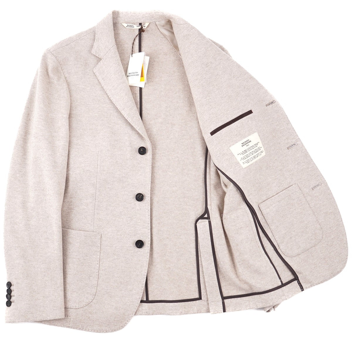 Luxury Maurizio Baldassari 'Top Soft Jersey' Cashmere Sport Coat for Men - Premium Italian Cashmere Blazer for Business, Weddings & Formal Occasions