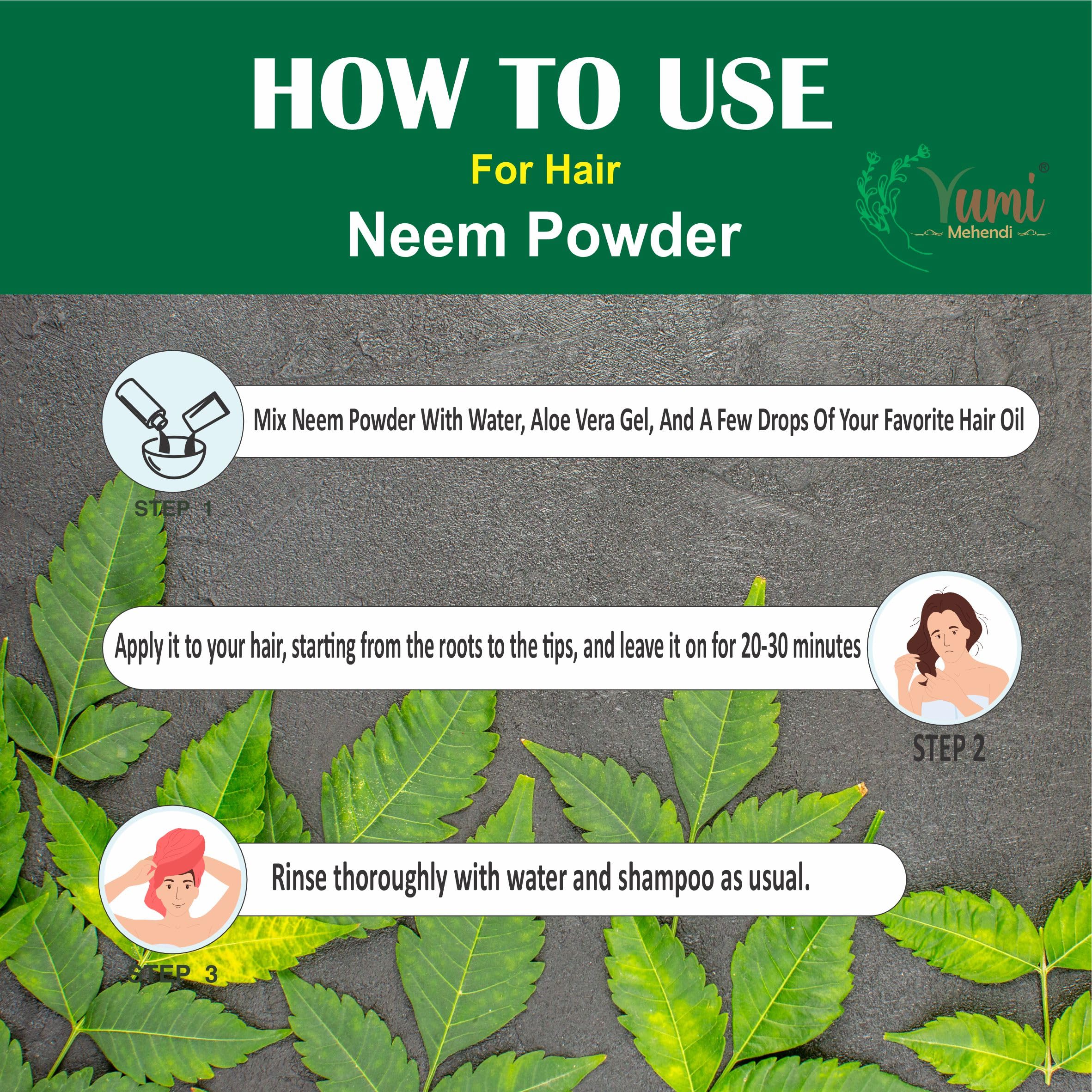 Yumi Mehendi Organic Natural Mulethi Powder for Face & Hair Care - 100g Pure Fuller's Earth & Bentonite Clay for Soft Glowing Skin | Neem Infused | DIY Beauty Treatments & Spa Days