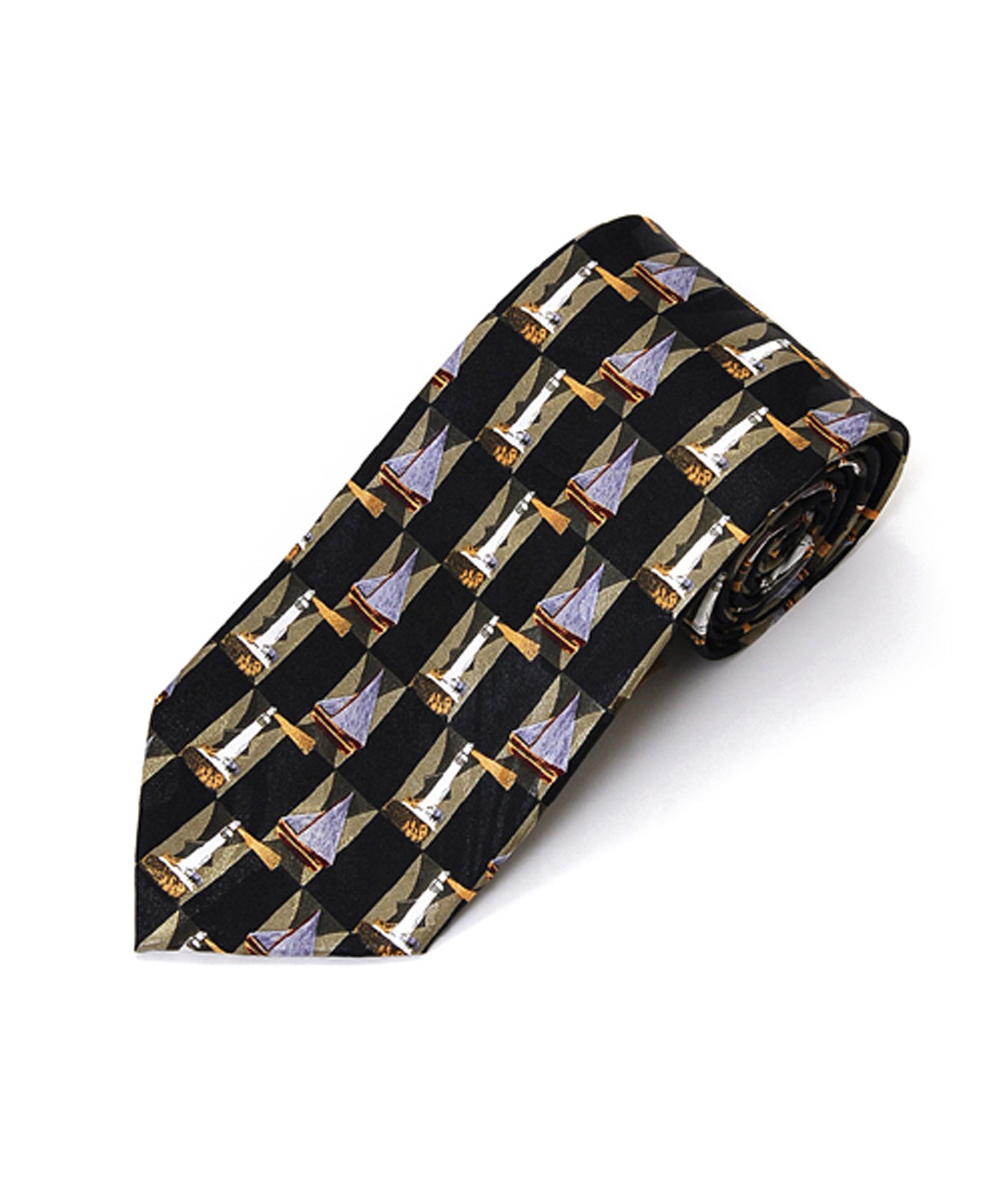 Stylish Novelty Sailing Themed Necktie for Men - Perfect for Nautical Weddings, Boat Parties & Marine Enthusiasts