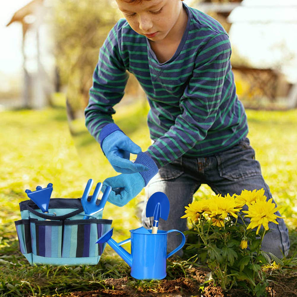 Kids Gardening Tool Set with Storage Bag - Outdoor Garden Toys for Boys & Girls - Perfect for Planting, Digging & Outdoor Play