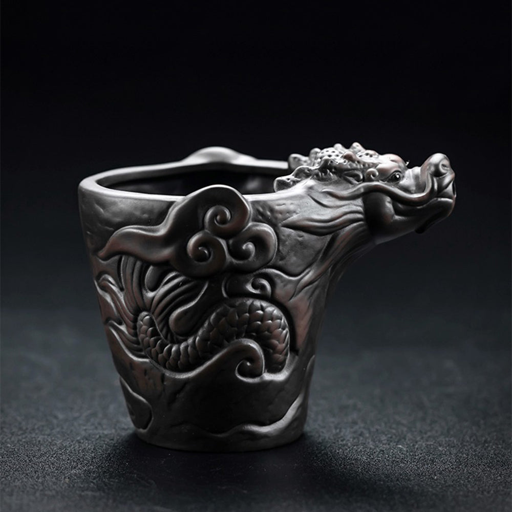 Premium Yixing Purple Clay Dragon Tea Set - Authentic Chinese Handmade Ceramic Teapot for Oolong & Pu-erh Tea | Perfect for Home, Office & Tea Ceremonies