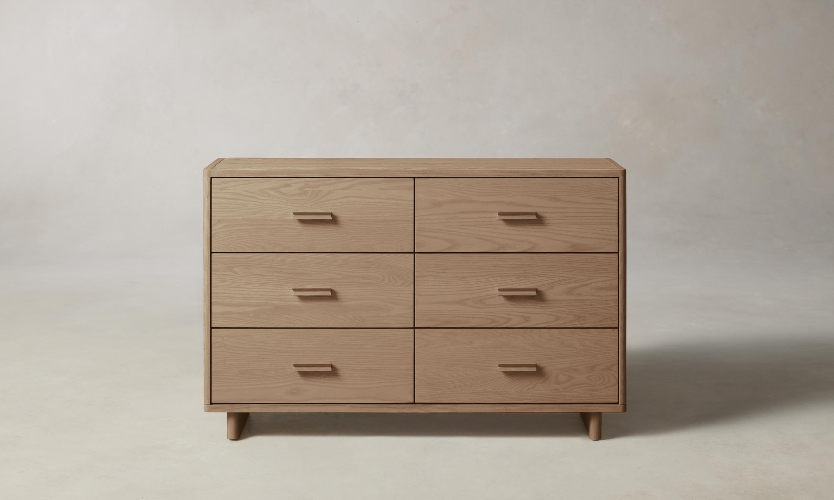 Clinton 6-Drawer Wooden Dresser - Solid Wood Bedroom Storage Chest for Clothes & Accessories | Perfect for Master Bedroom, Guest Room & Dorm Organization