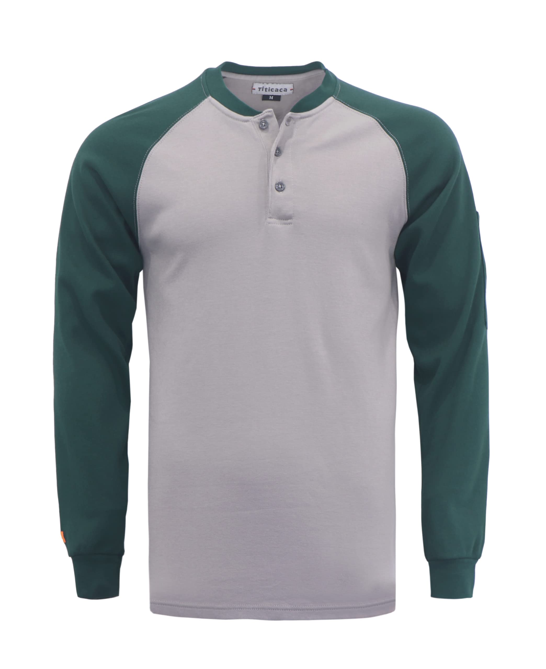 Flame Resistant T-Shirts for Men - 100% Cotton FR Shirts, Pre-Washed Fire Retardant Workwear - Ideal for Construction, Welding & Industrial Safety Work