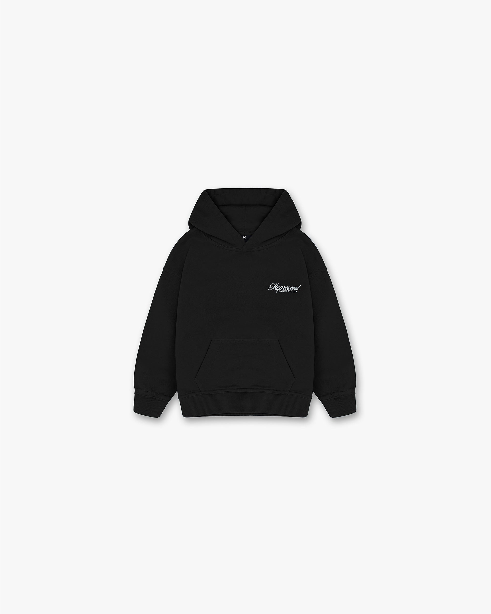 Represent Mini Owners Club Script Hoodie - Jet Black | Streetwear Fashion for Men & Women | Perfect for Casual Outfits, Gym Wear & Urban Style