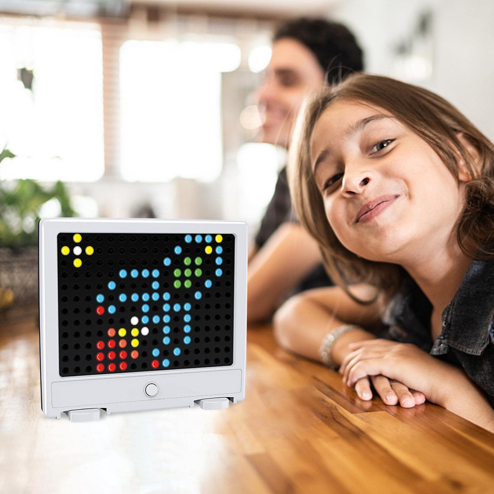 Vaidhai 129pcs DIY Mosaic Pegboard Toy with LED Lights - Creative Educational Puzzle & Luminous Drawing Board for Kids Ages 3-6 | Perfect Birthday Gift for Boys & Girls | STEM Learning Activity for Preschool Classroom or Home Play