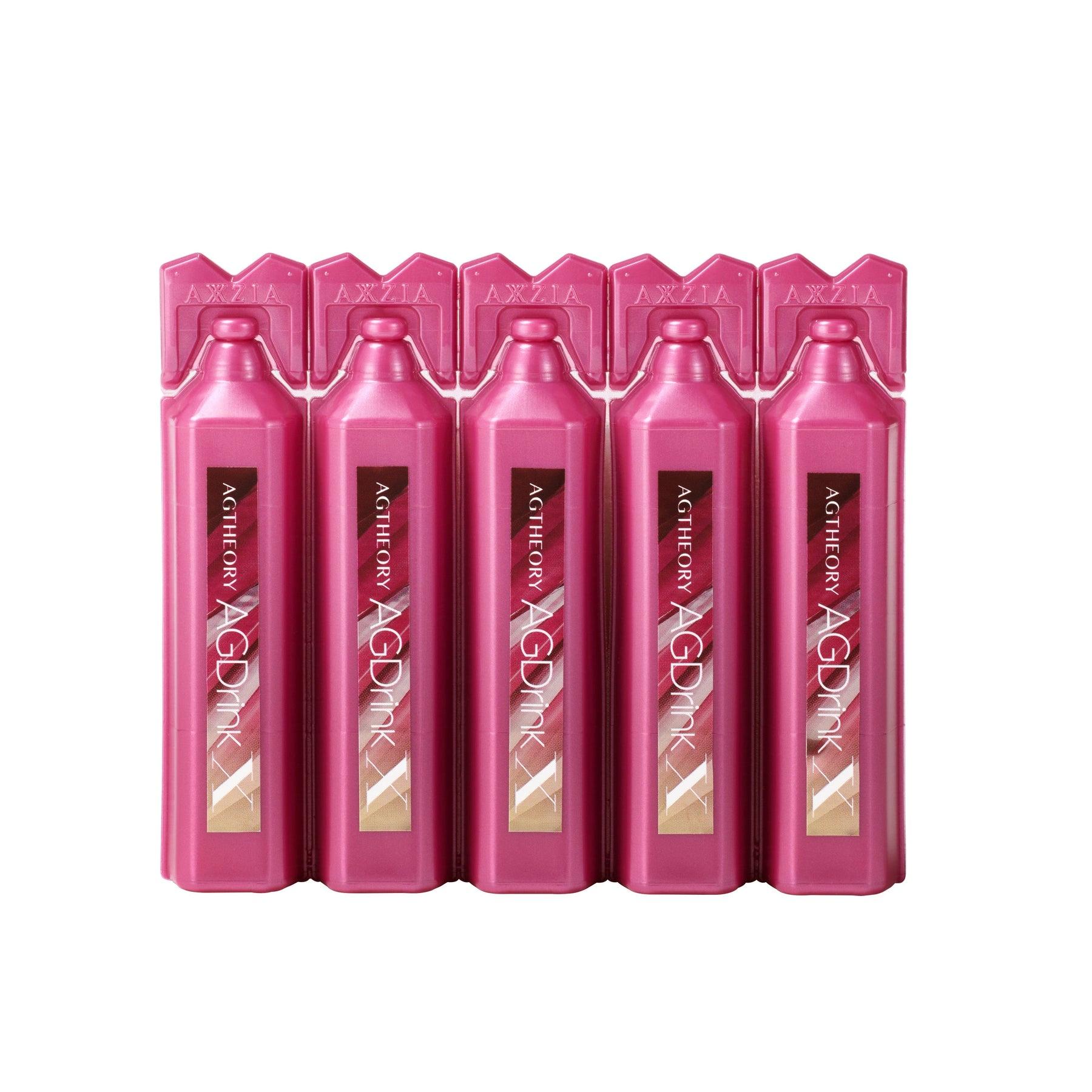 Axxzia AG Theory AG Drink X Power & Beauty Collagen Supplement - 30 Bottles for Skin Hydration & Anti-Aging - Perfect for Daily Beauty Routine & Wellness Support