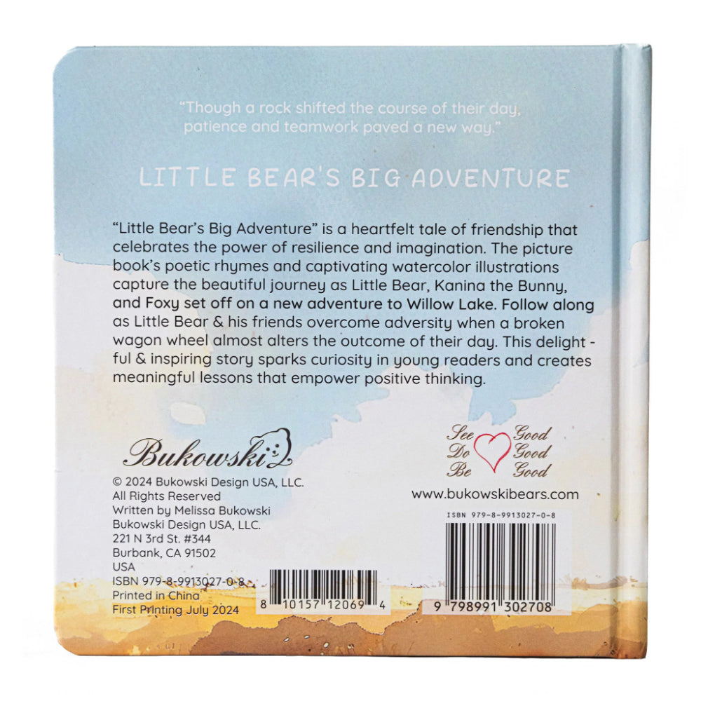 Bukowski Bears Little Bear's Big Adventure Book - Children's Storybook for Bedtime Reading & Early Learning | Perfect Gift for Kids Ages 3-8