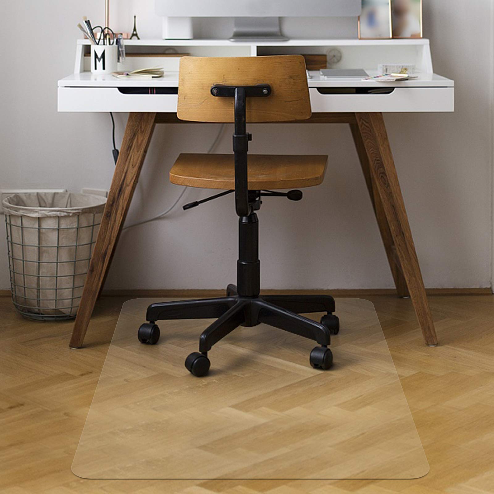 Azadx Clear Plastic Chair Mat for Hardwood Floors 30