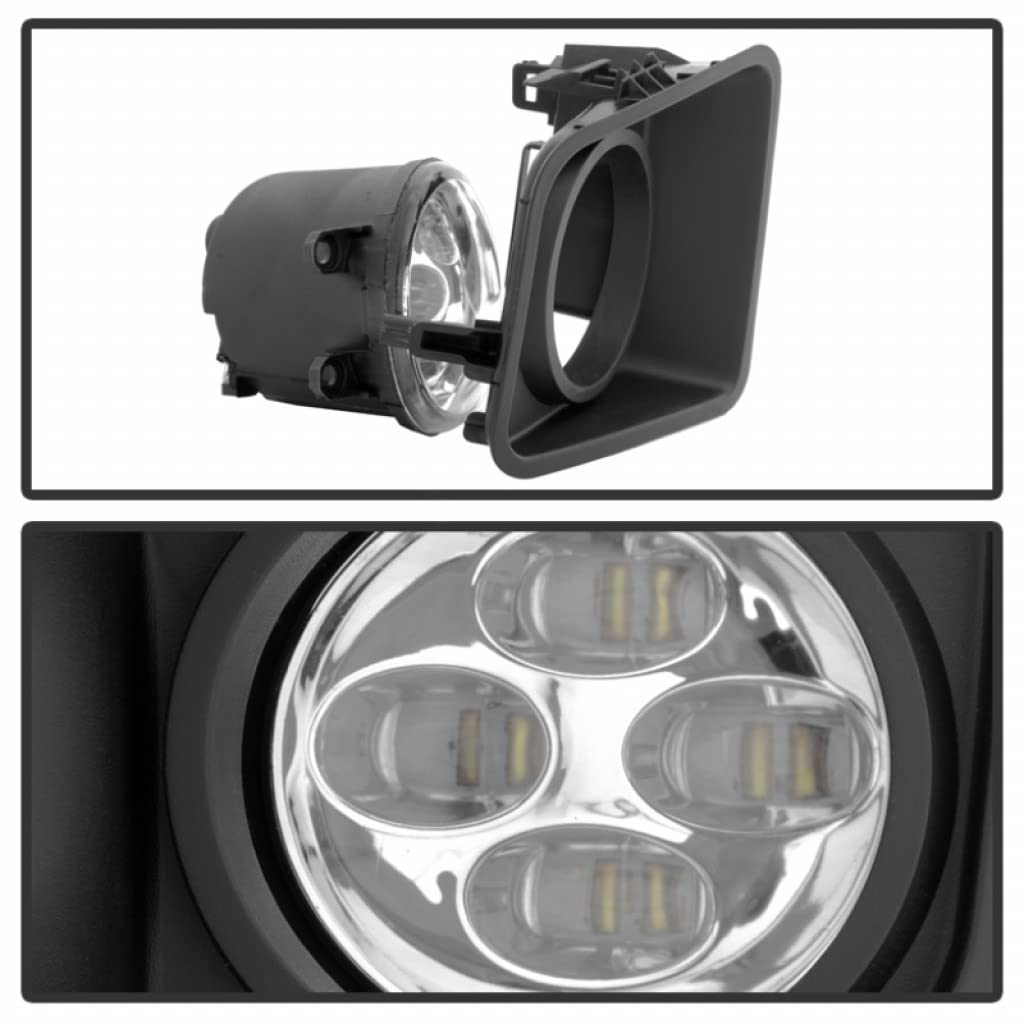 2014-2016 Toyota Tundra Spyder Fog Lights with DRL LED & Switch - FL-DRL-TTU14-C (9031540) | Upgrade Your Truck's Style & Visibility for Night Driving & Off-Road Adventures