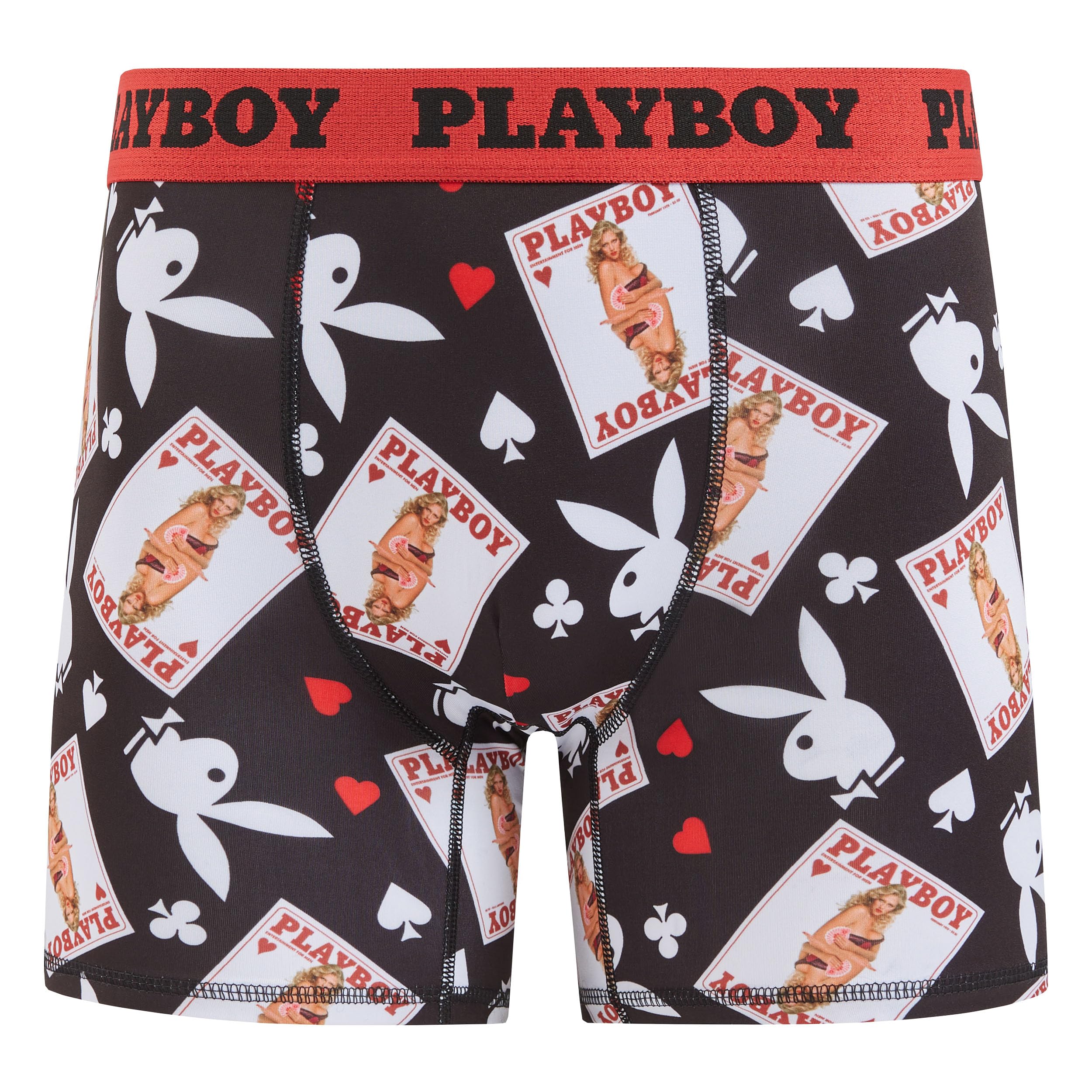 Playboy Men's Underwear - Comfortable Cotton Boxer Briefs with Funny Prints - Perfect Gift for Boyfriend, Husband & Funny Gifts for Men - Great for Everyday Wear, Lounge & Gag Gifts