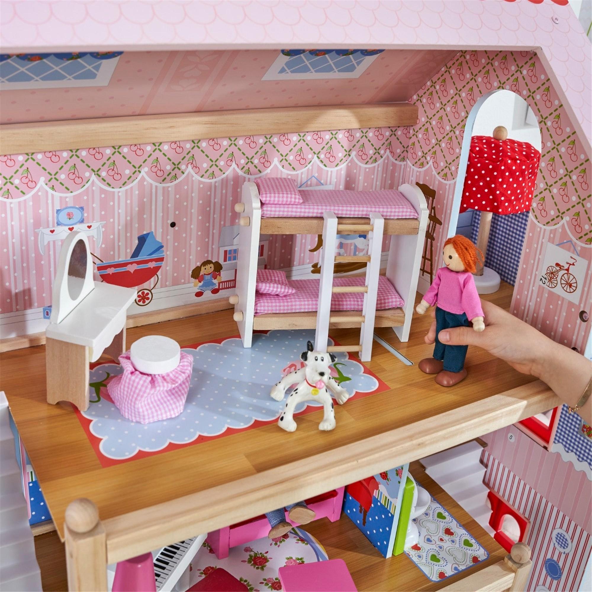 KidKraft Wooden Dollhouse with Furniture & Accessories - Perfect for Imaginative Play, Gift for Girls & Boys Ages 3+